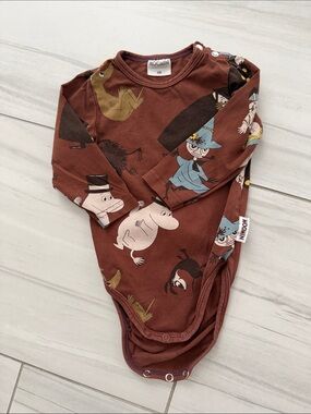 Moomin by Martinex Brown Baby One-Piece with Moomin Characters Size 3-6M/68cm